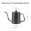 600ML Gooseneck στόμιο καφέ βραστήρα χύστε πάνω από το δοχείο καφέ, ανοξείδωτο χά 5
