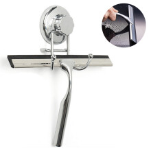Rodo resistente à corrosão, cabo de aço inoxidável de 14,5 cm, lâmina de 250 x 170 mm, remoção rápida e fácil de água no banheiro.