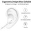 Auricolare in-ear con filo da 33 cm (con microfono, colore bianco) 3