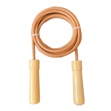 Dubbel springtouw, fitnessapparaat voor buitentraining, cardio, voor mannen en vrouwen, met duurzaam nylon touw en antislip houten handvatte