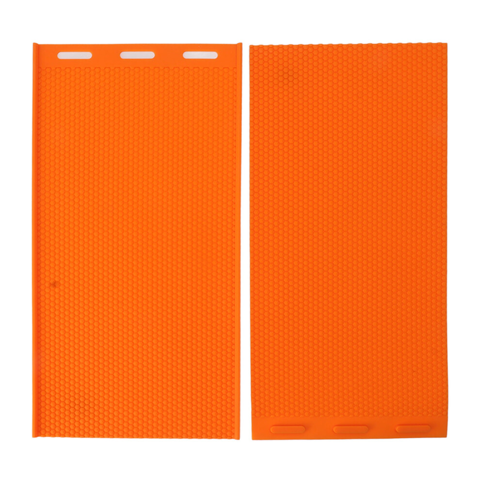 2 Sheets 5.4Mm Silicone Beeswax Mold Beeswax Foundation Press Embosser Honeycomb Sheets Mold Bee Keeping Supplies Orange 3545974775181