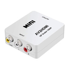 RCA-zu-HDMI-Konverter, AV-zu-HDMI-Adapter ABLEWE 1080P Mini RCA Composite CVBS Video-Audio-Konverter-Adapter unterstützt PAL/NTSC für TV/PC/