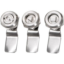 MS705 Stainless Steel Cam Lock Set for Cabinet Drawer Locker Cupboard, Secure and CorrosionResistant (3setsairfoilH10)