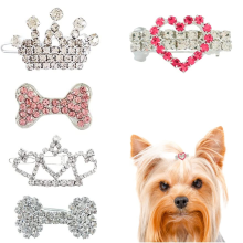 Fashionable Headwear Compatible with Costume Accessories, Crown Hair Clips Crystal Rhinestone Lightweight Design Compatible with ComCompatib