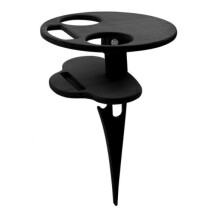 Companion elegant pentru vin, masă portabilă din lemn pentru exterior, lemn de înaltă calitate pentru picnicuri de neuitat, camping, petreceri pe
