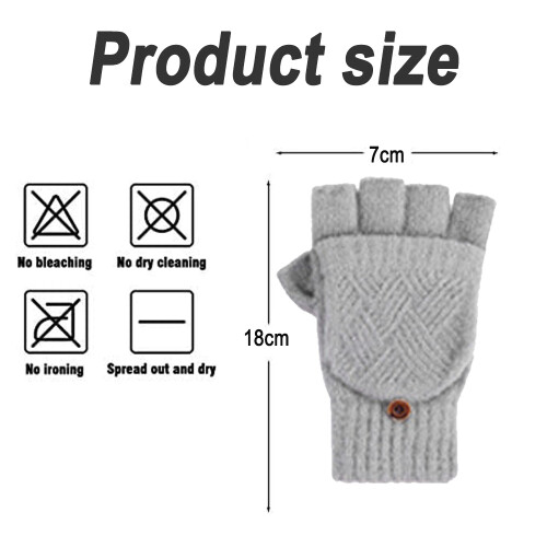 Vinterhandsker med halv finger og afslappet sport 1