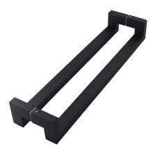 1200mm Matte Black Stainless Steel Glass Door Pull Handle for Shower or Office, Modern Durable Design