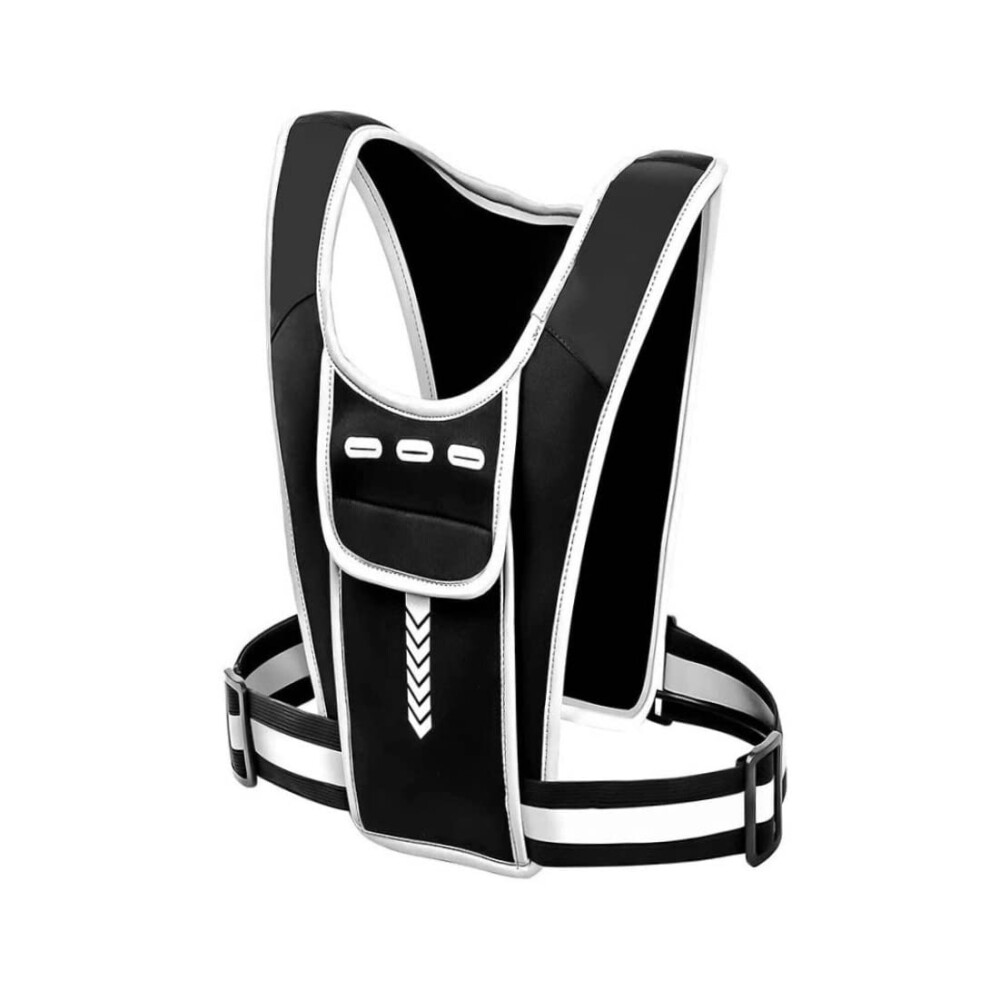Running Phone Holder Vest Reflective Adjustable Chest Pack With Water Bottle And Breathable Fabric 9330225327271