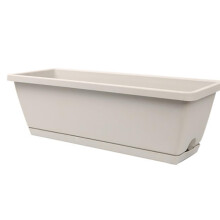 Plastic Planter Box for Vegetables and Herbs, Durable Rectangular Flower Pot for Balcony and Indoor Gardening