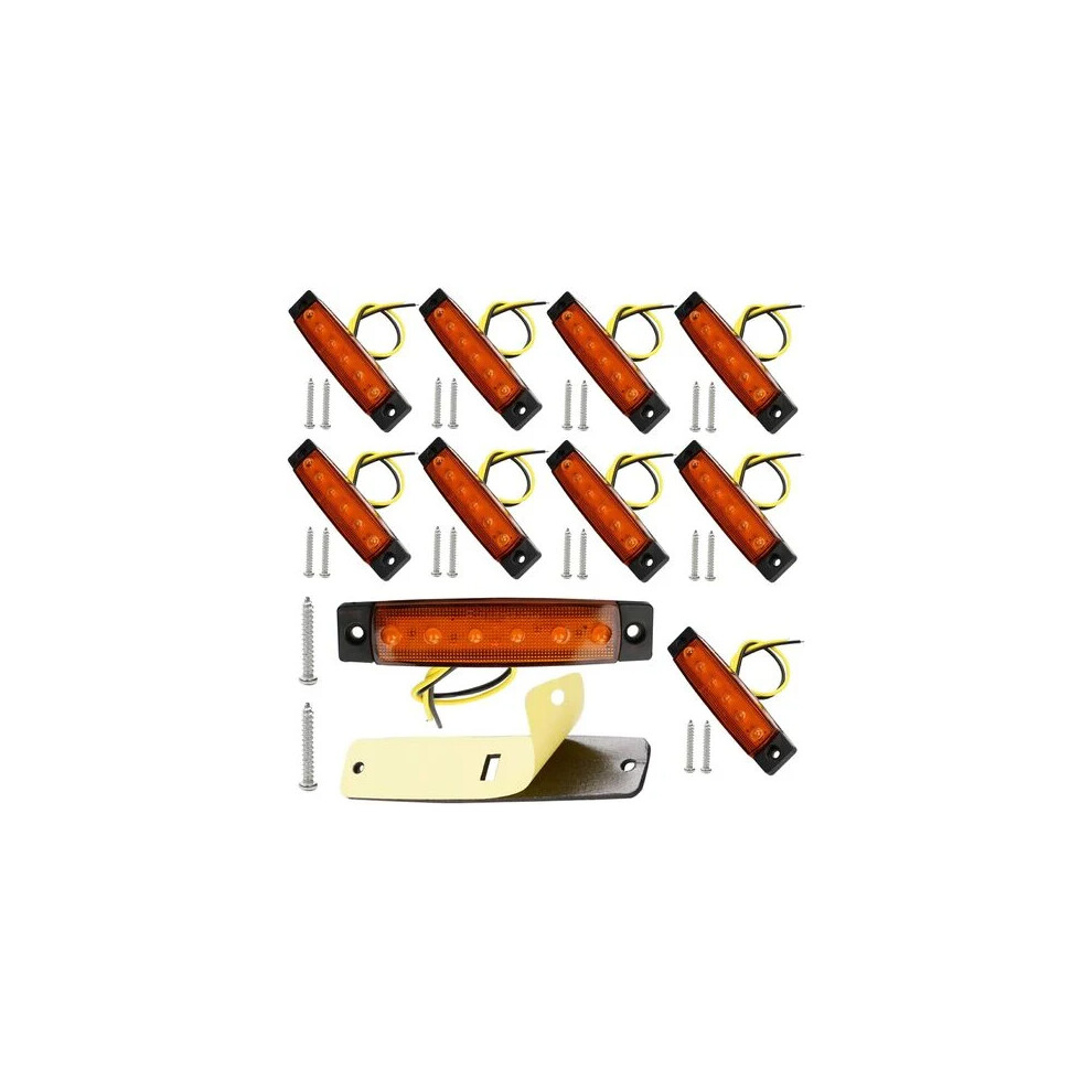 Led Marker For Clearance Multi Function Led Stop Turn Tail Ensures High Brightness And Easy Installation For Most Buses T Amber/Light 3545974775365