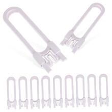 Child Safety Cabinet Locks 15pcs Adjustable UShaped Baby Proof Drawer Locks for Knobs and Handles