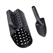 Metal Detecting Sand Scoop with Ergonomic Nonslip Handle, Lightweight Durable Scoop for Beach Treasure Hunting