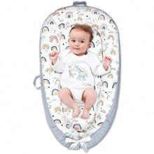 Lounger Baby Nest for Co Sleeping Baby Bassinet Soft Breathable Newborn Lounger Perfect for Newborn Gift Co-Sleeping and Traveling Soft Cotton from