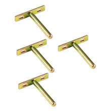 4pcs Heavy Duty Floating Shelf Brackets Hidden Mount Steel Supports for Modern Wall Shelves