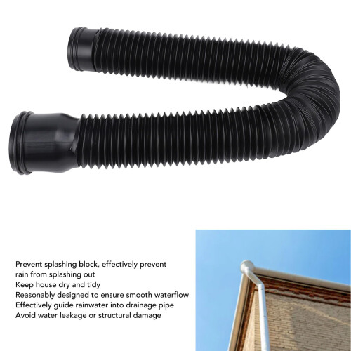 Rain Gutter Downspout Extension with Adjustable Length Design, Flexible Downspout Extender for Foundation Protection 2