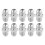 10Pcs Reliability Stainless Steel Threaded Couplers Heavy Type 1