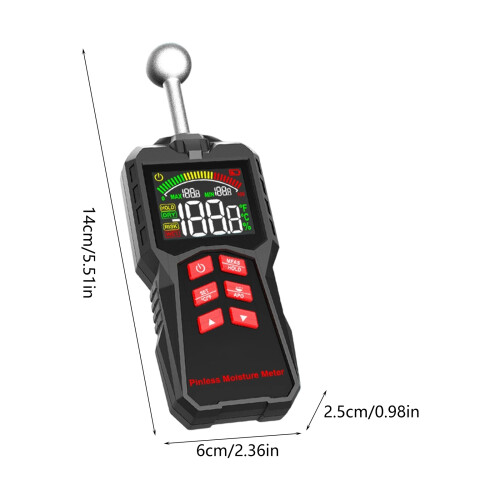 Portable Digital Moisture Meter Tester-Rechargeable model 2