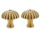 Bronze Mushroom Cabinet Knobs and Drawer Pulls Set, Solid Brass Construction, Hand Polished Finish 1