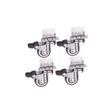 4 Pieces/lot 1.5 inch casters LShaped 90 Degree Right Angle Flower Stand selfQuiet Furniture Wheels(B)