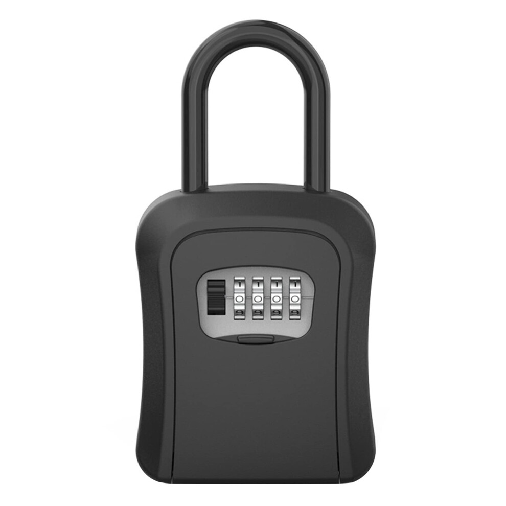 Key Lock Box 4Digit Combination Wall Mounted Key Safe With Hook, Durable Zinc Alloy Secure Storage 9330225328384