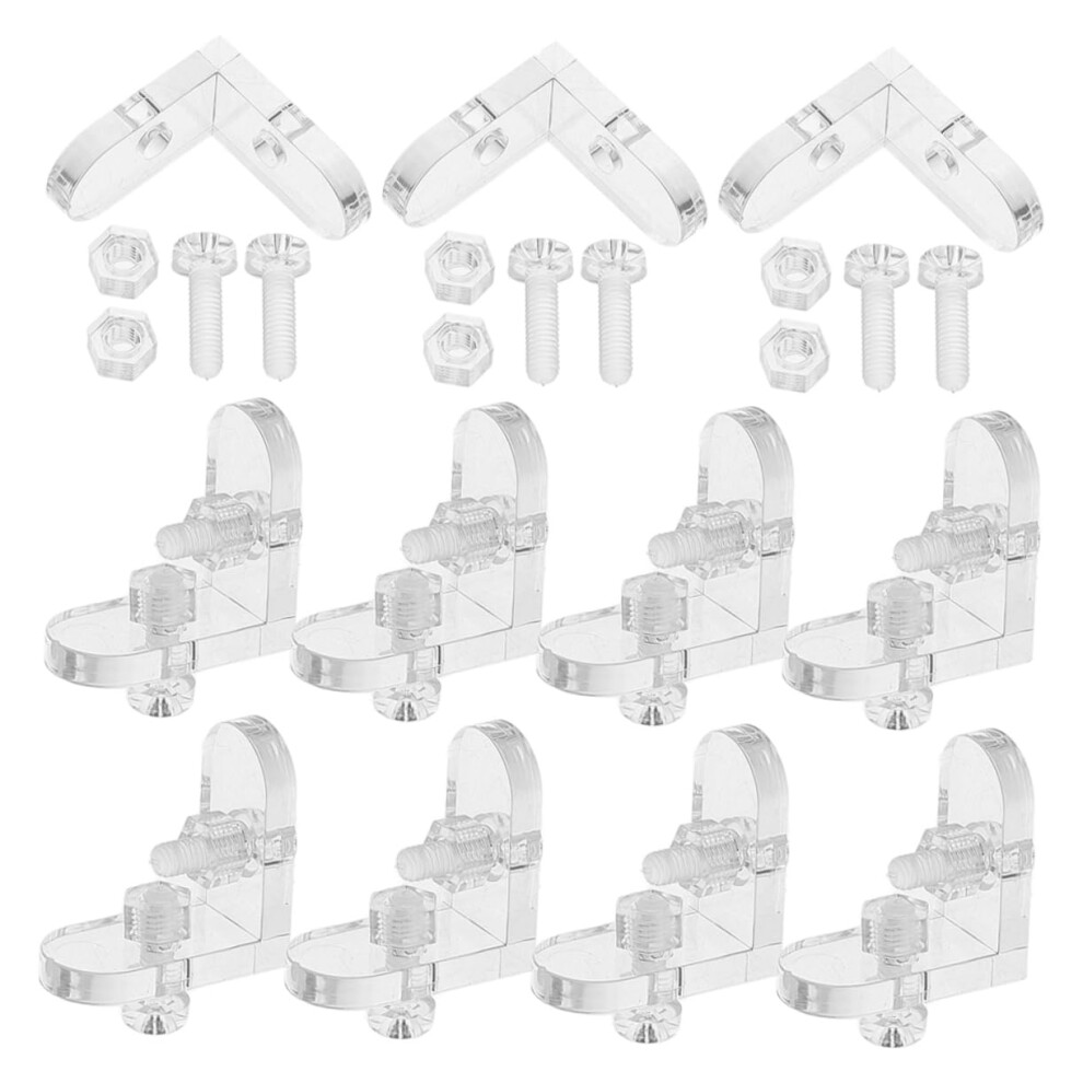 15Pcs Clear Acrylic Corner Brackets Invisible Corner Support For Display Boxes And Diy Crafts 9771547854067