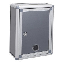 Small Wall Mounted Locking Mailbox, Durable Aluminum Secure Drop Box for Home Office Hotel Use