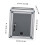 Small Wall Mounted Locking Mailbox, Durable Aluminum Secure Drop Box for Home Office Hotel Use 2