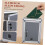 Small Wall Mounted Locking Mailbox, Durable Aluminum Secure Drop Box for Home Office Hotel Use 3