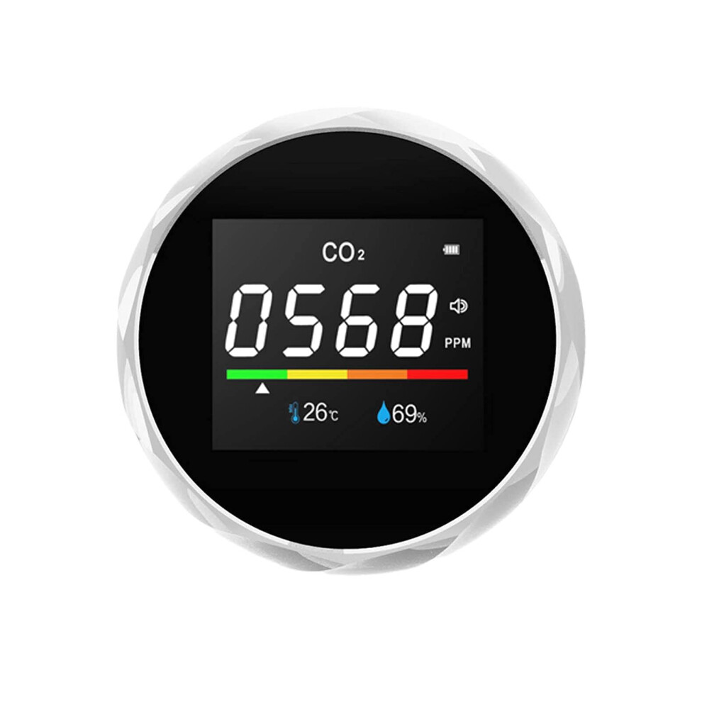 Co2 Monitor With Temperature And Humidity Display, Realtime Air Quality Detector For Home And Office 9771547854173