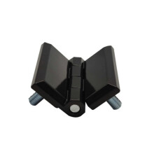 Heavy Duty Door Hinge 180 Full Opening Black Zinc Alloy Adjustable Cabinet Hinge for Garage Gate