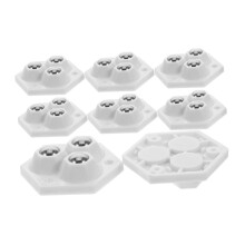 8pcs Self Adhesive Caster Wheels for Small Appliances and Storage Boxes, Smooth Rolling Mini Swivel Wheels