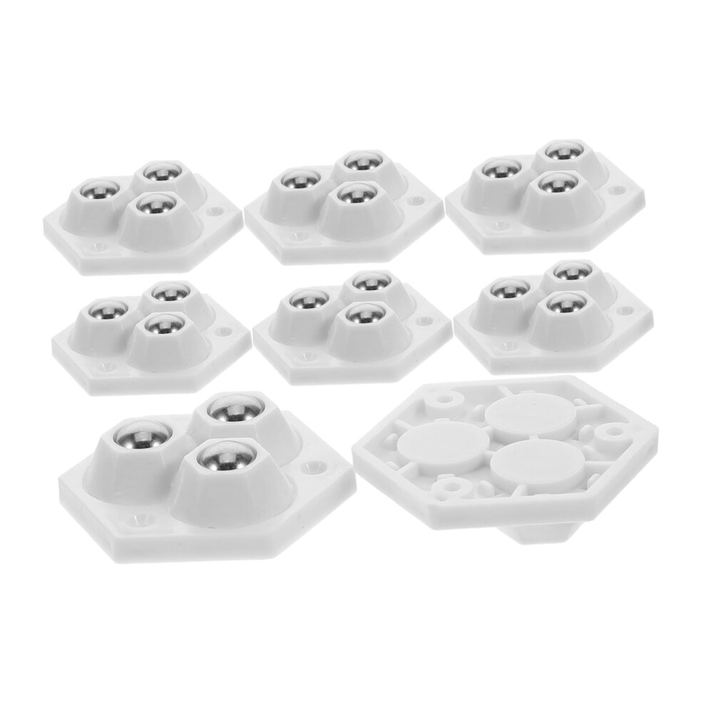 8Pcs Self Adhesive Caster Wheels For Small Appliances And Storage Boxes, Smooth Rolling Mini Swivel Wheels 9073542997863