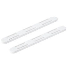 2Pcs Side Mount Ball Bearing Drawer Slides White Full Extension Soft Close Rails for Cabinet Kitchen