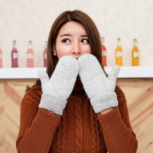 Light Gray Cotton Gloves for Women Soft Breathable Comfort HeatResistant Gentle Protection