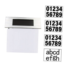Solar Address Sign Light Waterproof 6000K LED Solar Powered House Number Plaque for Outdoor Use