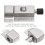 2 Pcs Stainless Steel Door Lock Set, Spring Loaded Bolt with Automatic Spring Lock, Rustproof Anti Theft Security Latch 5