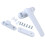 White LeftHanded UPVC Locking Window Handle with Key for Double Glazing, ChildSafe Push Button Release 1