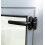 White LeftHanded UPVC Locking Window Handle with Key for Double Glazing, ChildSafe Push Button Release 3
