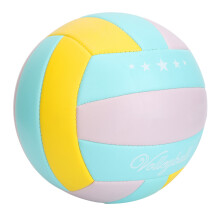 Size 5 PVC Volleyball - Lightweight Purple/Blue