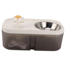 Cat 2-in-1 Water Fountain and Food Bowl 3L White