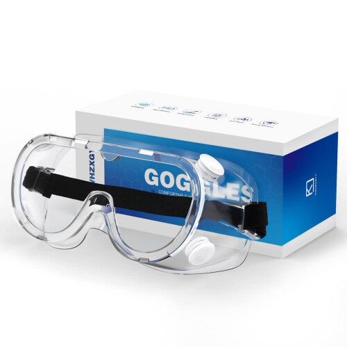 Safety Goggles AntiFog Clear Lens Protective Eyewear with Soft Frame for Lab Work