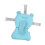 Blue Bear Shape Baby Bath Cushion Pad - Adjustable 3