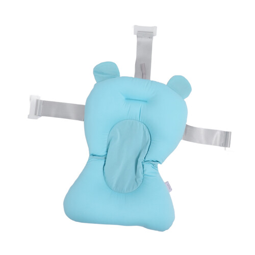 Blue Bear Shape Baby Bath Cushion Pad - Adjustable 2