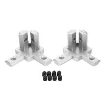 10 Sets 2020 T Slot Connector Aluminum Extrusion Bracket, 3 Way Corner Support, Precise 90 Alignment for CNC and 3D Printer Assembly