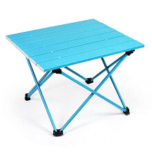 Camping Folding Table Ultralight Aluminum Frame Compact Quick Setup Stable Outdoor Picnic Desk