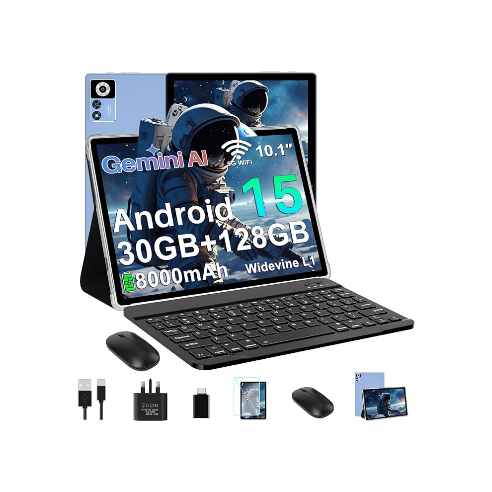 Oangcc 2026 Android 15 Tablet 10 Inch, 30Gb Ram+128Gb Rom Tf 2Tb 5G Wifi Tablets,Gemini Ai/Widevine L1/8000Mah 009000983801