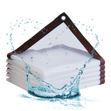 Clear Waterproof Tarp 3.3x6.6ft Heavy Duty Transparent PVC Tarpaulin with Grommets for Patio Plants Balcony Furniture Cover