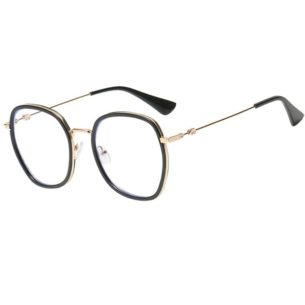 Blue Light Blocking Glasses Anti Eye Strain UV Protection Anti Glare for Gaming Reading Black