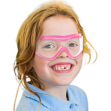 Kids Safety Goggles Pink AntiFog UVBlocking Windproof Protective Glasses for Outdoor Play