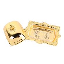 Alloy Butter Plate Rectangle European Vintage Dish